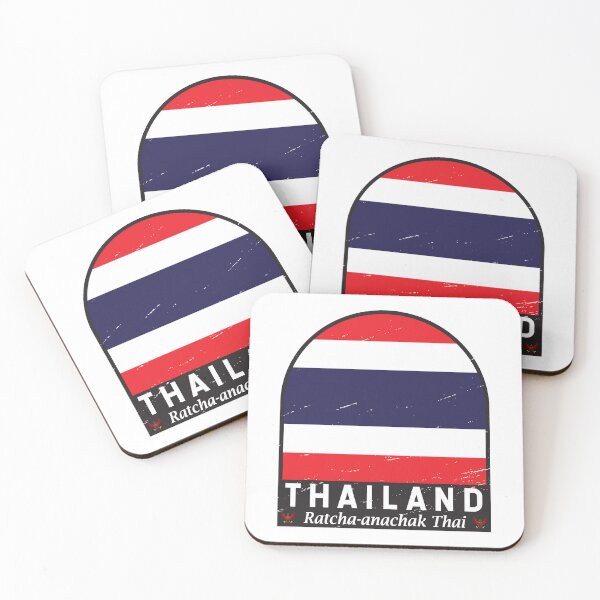 Item preview, Thailand Flag Emblem Distressed Vintage designed and sold by KrisSidDesigns.