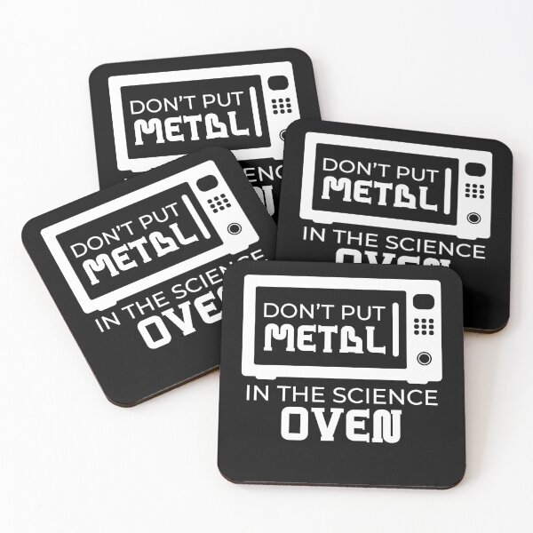 Item preview, Metal In The Science Oven Microwave Oven designed and sold by MooonTees.