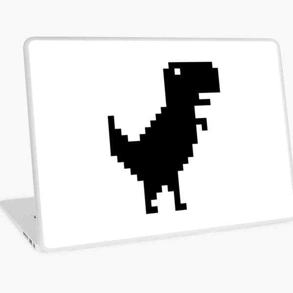 T-rex dinosaur game no internet connection Chrome Laptop Skin by LeyoShop