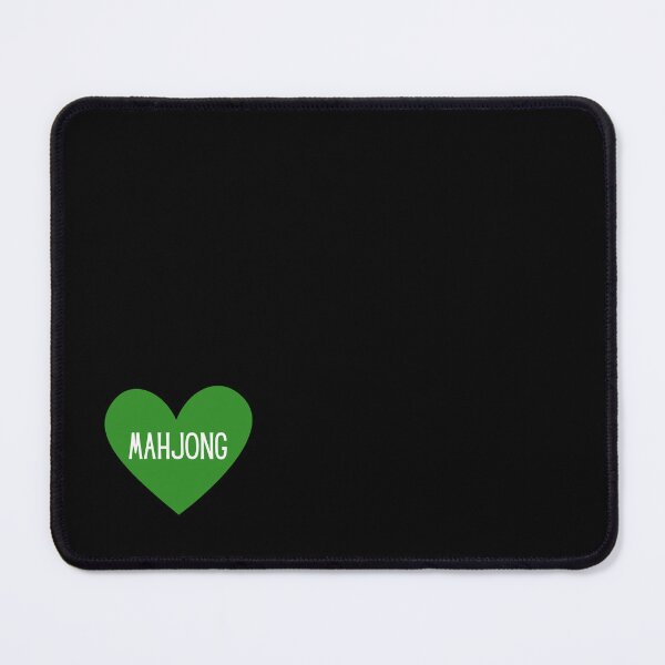 Item preview, I Love Mahjong Green Heart designed and sold by NinniSilver.