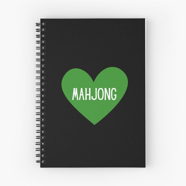 Item preview, I Love Mahjong Green Heart designed and sold by NinniSilver.