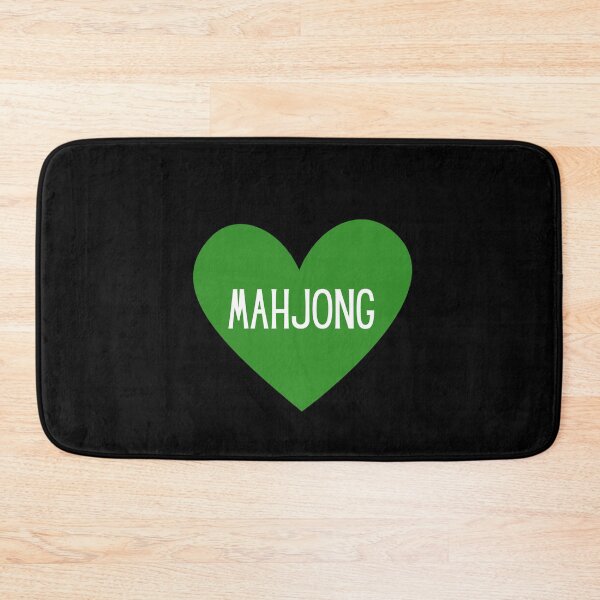 Item preview, I Love Mahjong Green Heart designed and sold by NinniSilver.