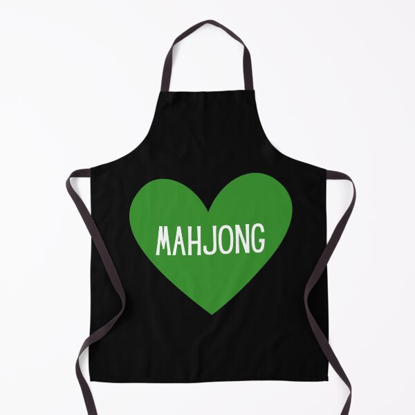 Item preview, I Love Mahjong Green Heart designed and sold by NinniSilver.