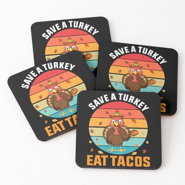 Item preview, Save A Turkey Eat Tacos Funny Thanksgiving 2022 Turkey Day designed and sold by StoreMix23.