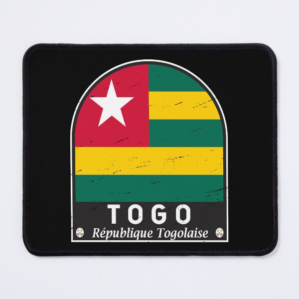Item preview, Togo Flag Emblem Distressed Vintage designed and sold by KrisSidDesigns.