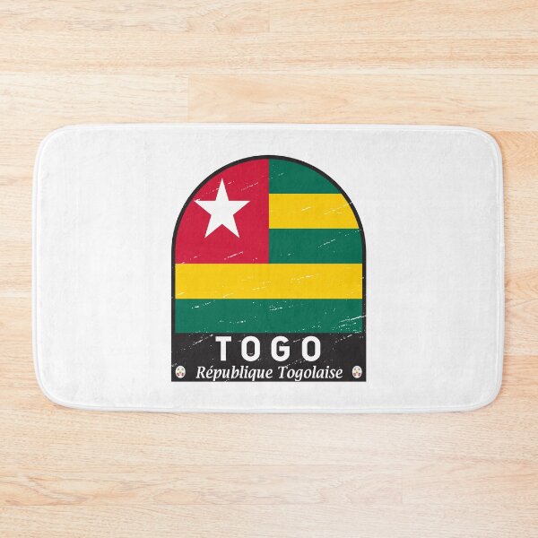 Item preview, Togo Flag Emblem Distressed Vintage designed and sold by KrisSidDesigns.
