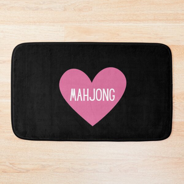 Item preview, I Love Mahjong Pink Heart designed and sold by NinniSilver.