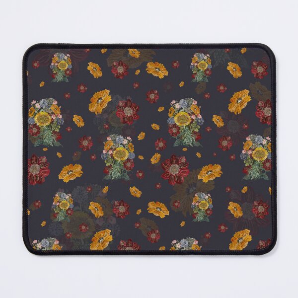 Item preview, Bouquet flower seamless pattern on dark background designed and sold by Yana Mustafina | Boho Soulful Designs.