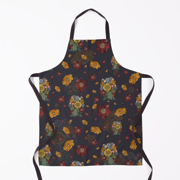 Artikelvorschau, Bouquet flower seamless pattern on dark background entworfen und verkauft von Yana Mustafina | Boho Soulful Designs.