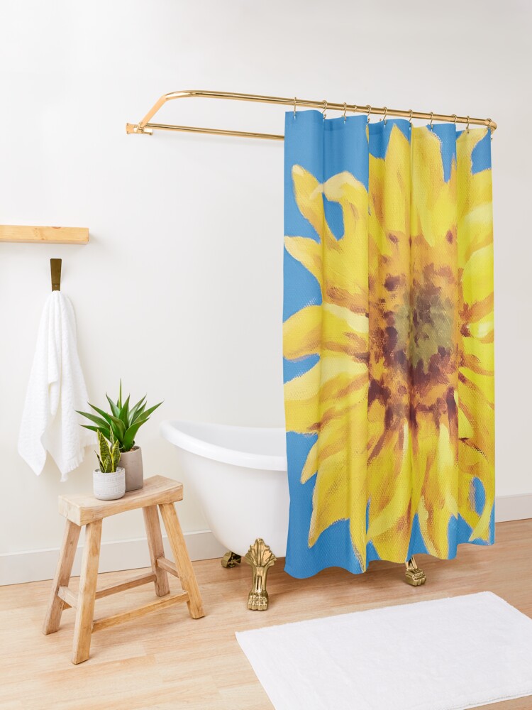 Alternate view of Sunflower Shower Curtain