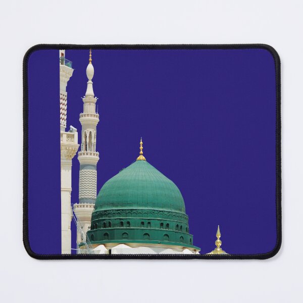 Item preview, Islamic Wall Art, Al-Masjid an-Nabawi Great Mosque of Mecca Quran Umrah, islamic, gray and green mosque1 designed and sold by AnadAA.