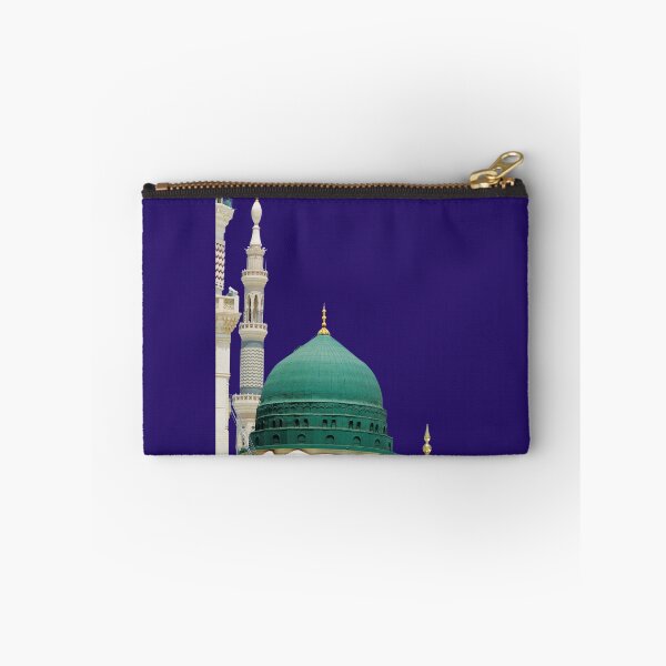 Item preview, Islamic Wall Art, Al-Masjid an-Nabawi Great Mosque of Mecca Quran Umrah, islamic, gray and green mosque1 designed and sold by AnadAA.