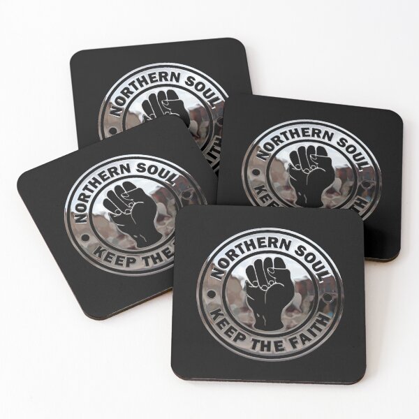 Item preview, Northern Soul Keep The Faith Logo Chrome effect and Black.  designed and sold by fatbanana.