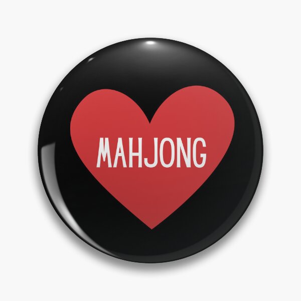 Item preview, I Love Mahjong Red Heart designed and sold by NinniSilver.
