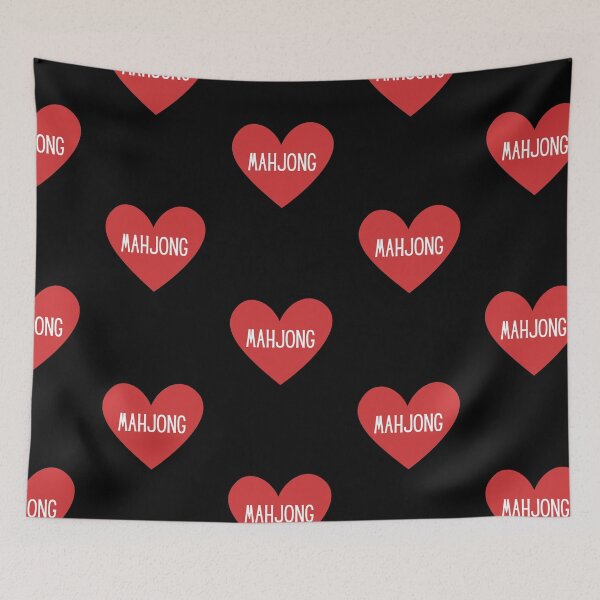 Item preview, I Love Mahjong Red Heart designed and sold by NinniSilver.