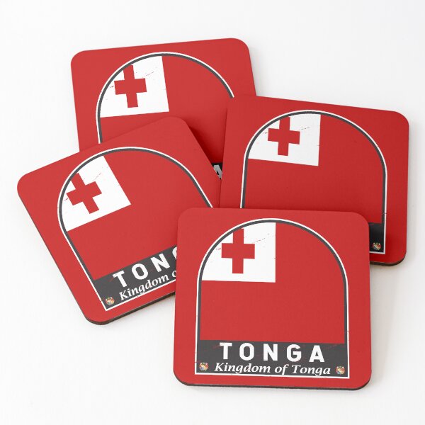 Item preview, Tonga Flag Emblem Distressed Vintage designed and sold by KrisSidDesigns.