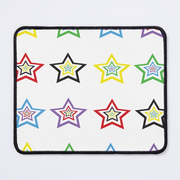 Item preview, Colorful Stars Pattern Red Blue yellow Green Purple Black designed and sold by ValeriesGallery.