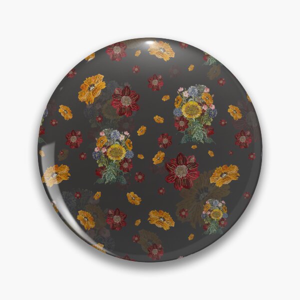 Artikelvorschau, Bouquet flower seamless pattern on grey background entworfen und verkauft von Yana Mustafina | Boho Soulful Designs.
