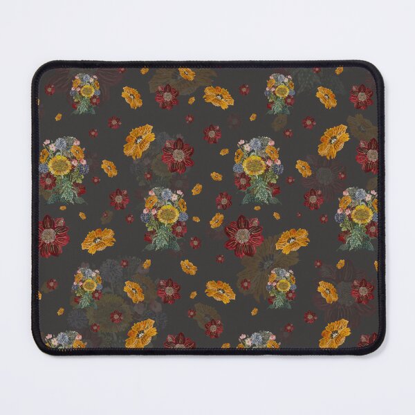 Item preview, Bouquet flower seamless pattern on grey background designed and sold by Yana Mustafina | Boho Soulful Designs.