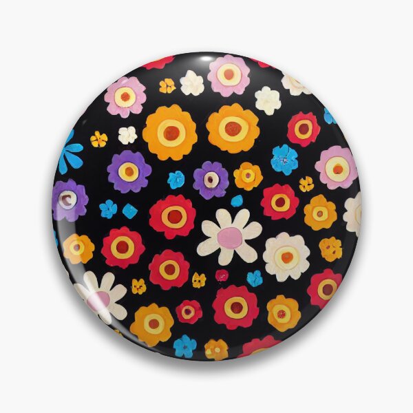 Item preview, Small Flowers on a Black Background  designed and sold by DesArtStudio.