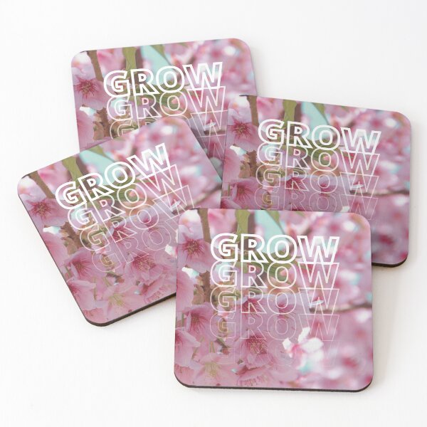 Item preview, GROW (above) - Pure Pink Floral Blossoms designed and sold by AliceSLee.