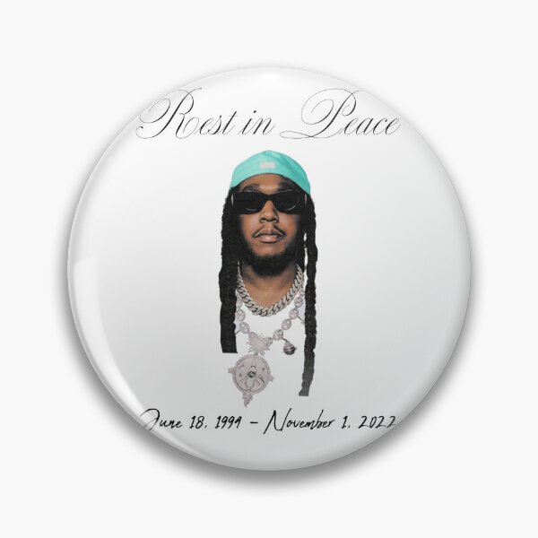 Item preview, RIP TAKEOFF Migos rest in peace dates designed and sold by UNKNOWNVISIONS.