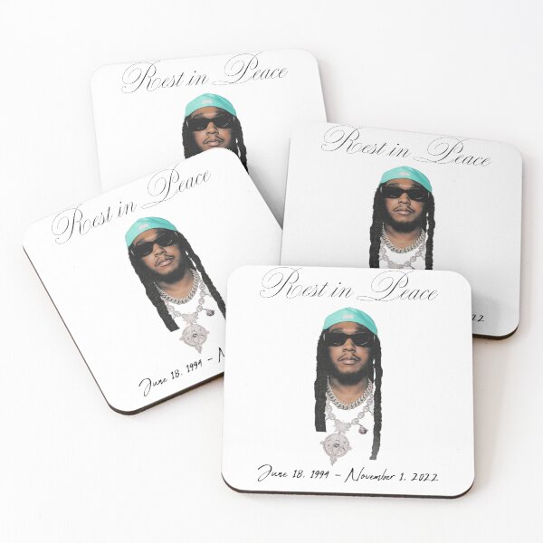 Item preview, RIP TAKEOFF Migos rest in peace dates designed and sold by UNKNOWNVISIONS.