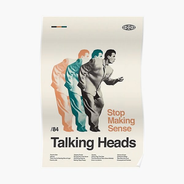Vintage Stop Making Sense, Talking Heads Poster