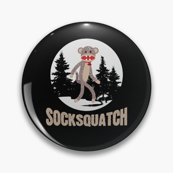 Item preview, Sock Monkey Sasquatch Socksquatch, Funny Bigfoot Sighting  designed and sold by Maria Garcia.