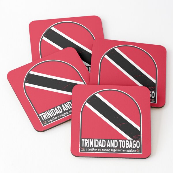 Item preview, Trinidad and Tobago Flag Emblem Distressed Vintage designed and sold by KrisSidDesigns.