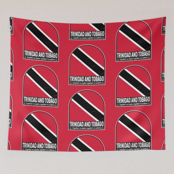 Item preview, Trinidad and Tobago Flag Emblem Distressed Vintage designed and sold by KrisSidDesigns.
