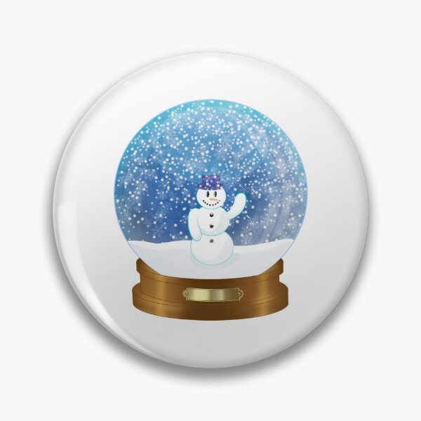 Item preview, Waving Snowman Snow Globe designed and sold by DreamFruit11.