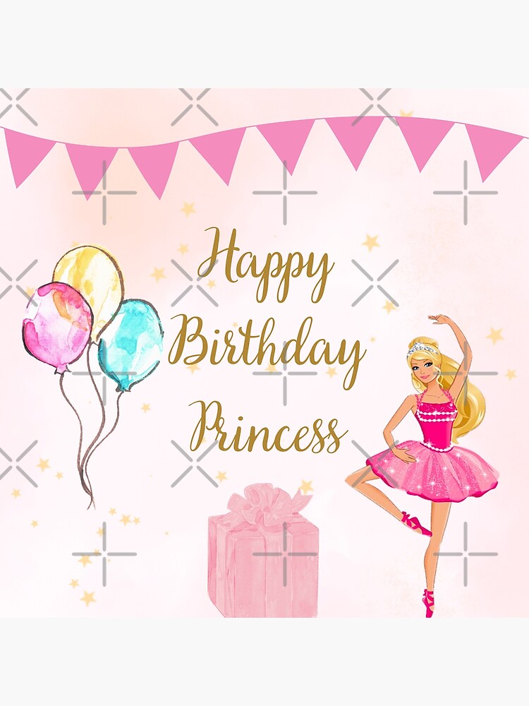 Joyeux anniversaire princesse - Barbie | Impression photo