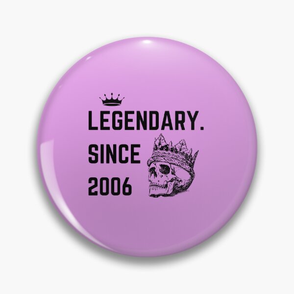 Item preview, Legendary Since 2006, Sweet Sixteen, 16th Birthday Gift, Pink Skull designed and sold by moderncrazeshop.