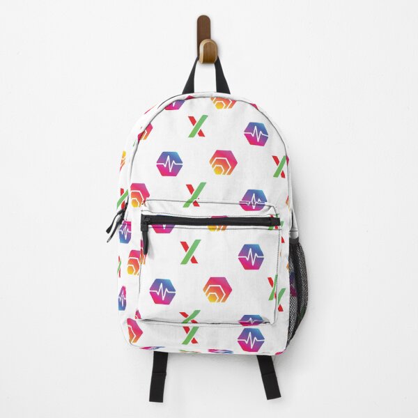 Item preview, Hex, Pulsechain and PulseX Crypto pattern (Version 1 on White) designed and sold by OnlyHexFans.