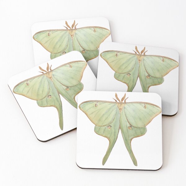 Item preview, Luna Moth Science and Nature Watercolor Illustration designed and sold by ModelOrganism.