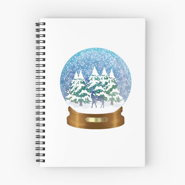 Item preview, Snowy Forest & Reindeer Snow Globe designed and sold by DreamFruit11.