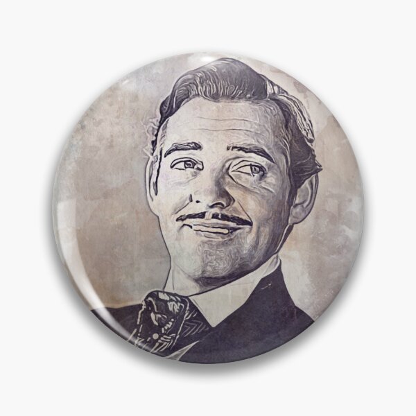 Item preview, Clark Gable Art - watercolor vintage - D9 designed and sold by DecoVintage.