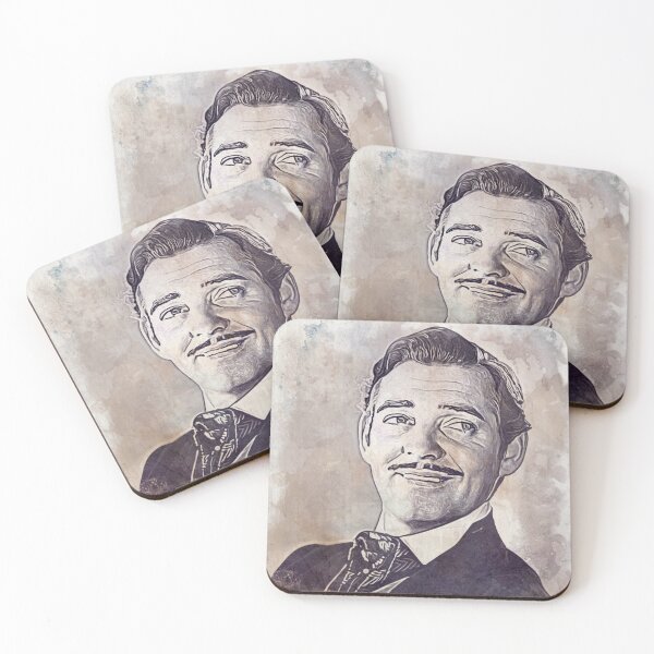 Item preview, Clark Gable Art - watercolor vintage - D9 designed and sold by DecoVintage.