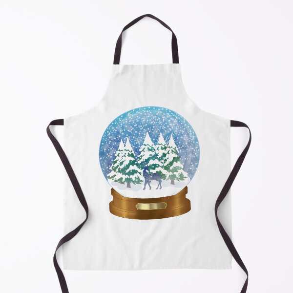 Item preview, Snowy Forest & Reindeer Snow Globe designed and sold by DreamFruit11.