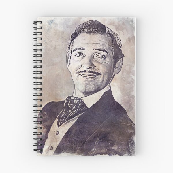 Item preview, Clark Gable Art - watercolor vintage - D9 designed and sold by DecoVintage.