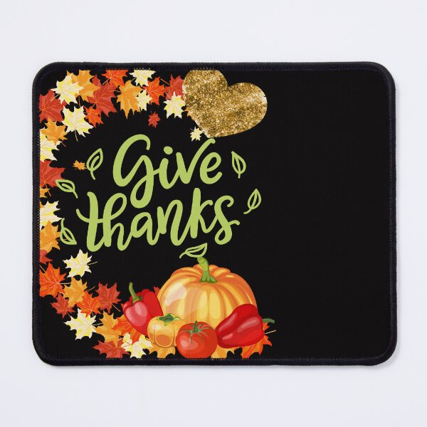 Item preview, Give Thanks At Thanksgiving and Always! (Gold Heart) designed and sold by SunMoonBeyond.