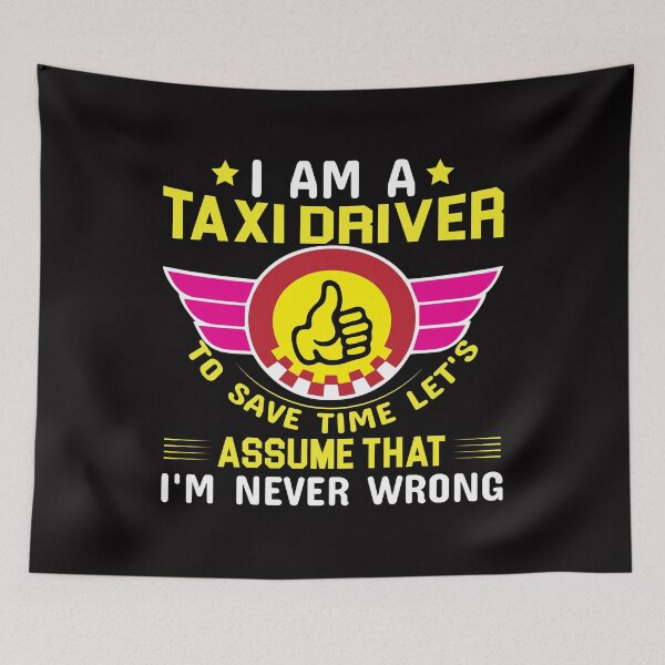 Item preview, T-shirt I Am Taxi Driver Design designed and sold by netdota.