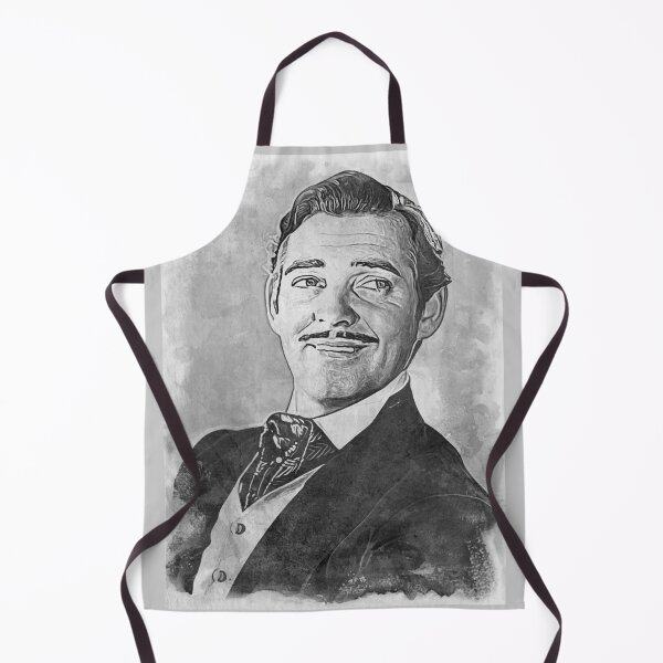 Item preview, Clark Gable Art - watercolor bw - D10 designed and sold by DecoVintage.
