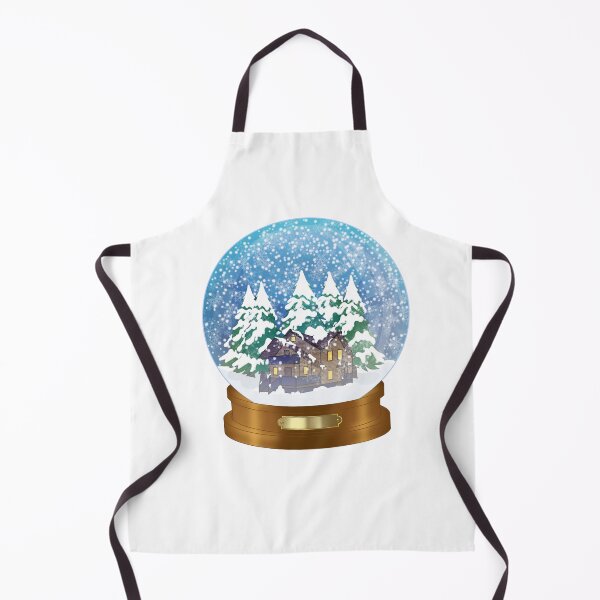 Item preview, Snowy Forest & Cottage Snow Globe designed and sold by DreamFruit11.