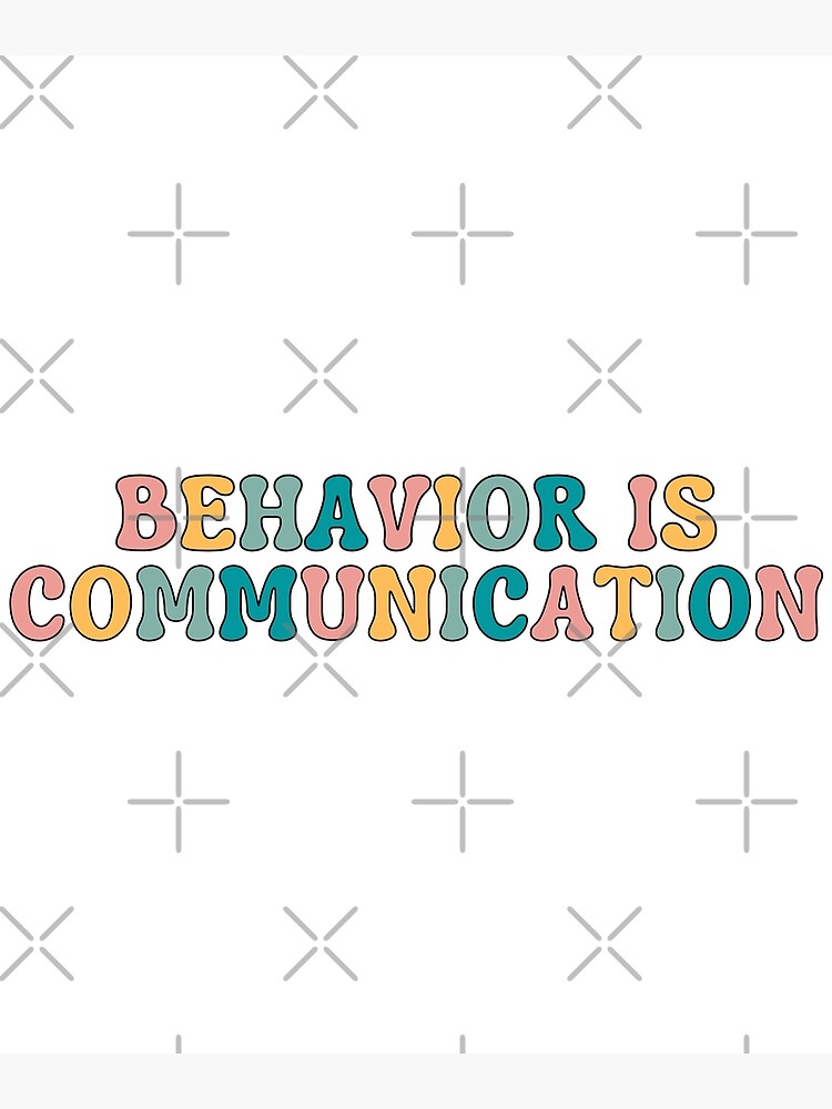 Discover Behavior Is Communication-inspirational Aba Therapy-Special Education Teacher-bcba Premium Matte Vertical Poster