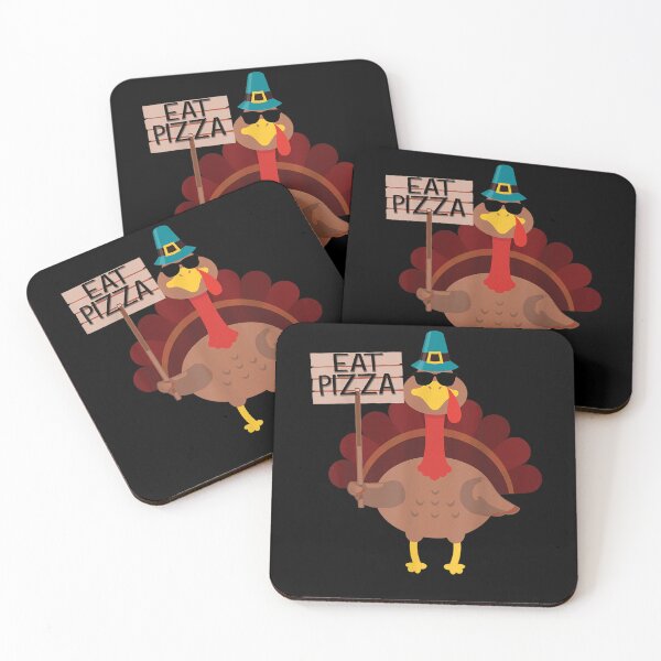 Item preview, Turkey Eat Pizza Adult Vegan Kids Funny Thanksgiving Gifts  designed and sold by Adnane imaounen.
