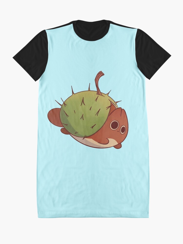 Alternate view of Chestnut cute anime cat Graphic T-Shirt Dress