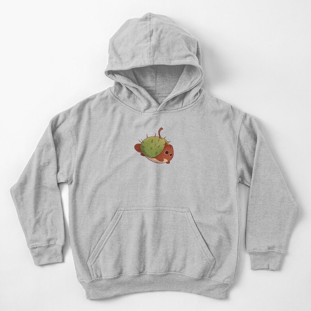 Chestnut cute anime cat Kids Pullover Hoodie
