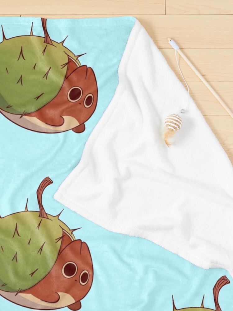 Alternate view of Chestnut cute anime cat Pet Blanket